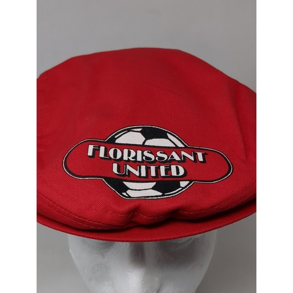 Vintage Florissant United Soccer Club Missouri Golf Hat Flat Cap 1970s Snapback - Picture 2 of 9